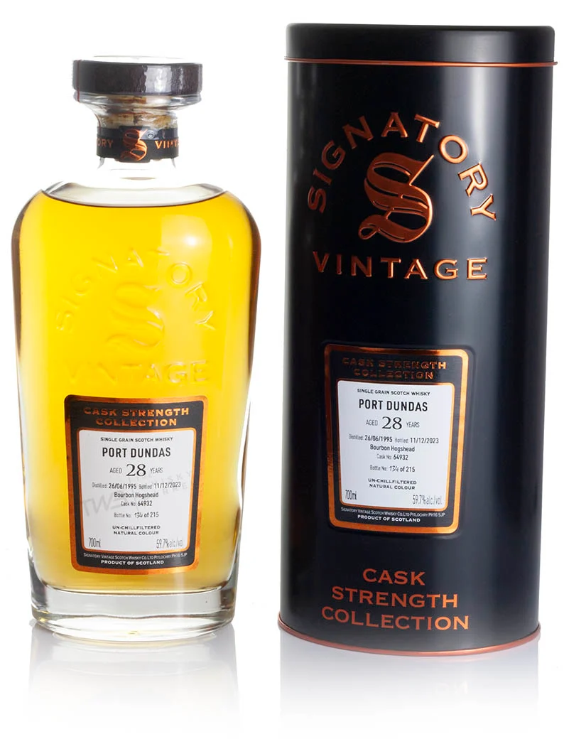 Port Dundas 28 Year Old 1995 Signatory Cask Strength