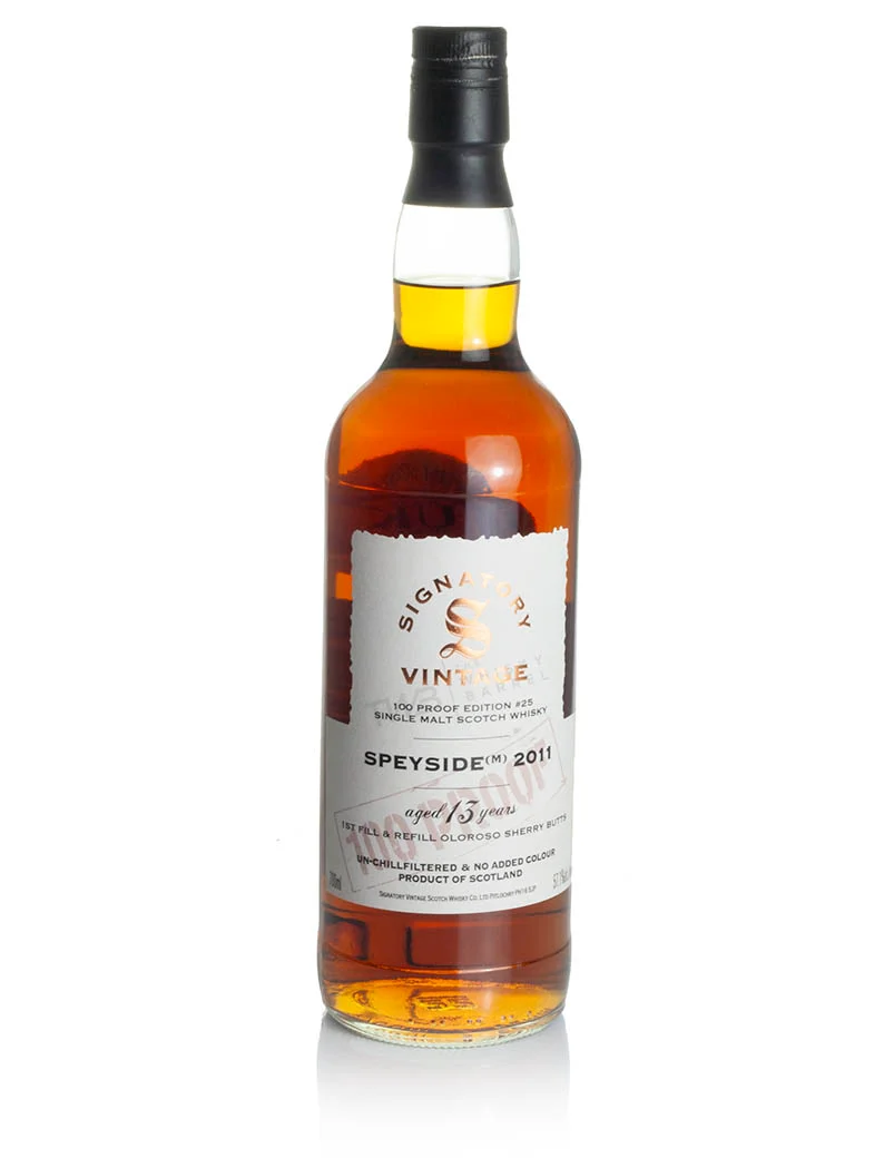 Mystery Malt (Speyside M) 13 Years 2011 Signatory 100-Proof Edition #25