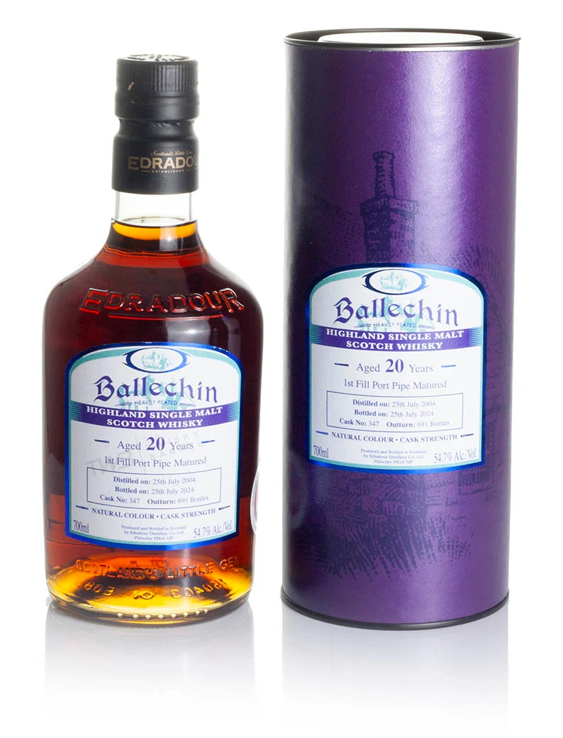 Edradour Ballechin 20 Year Old 2004 1st Fill Old Port Pipe (2024)