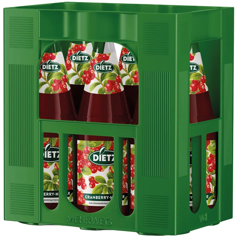Dietz Cranberry-Nektar 6x 1 Liter (MEHRWEG)