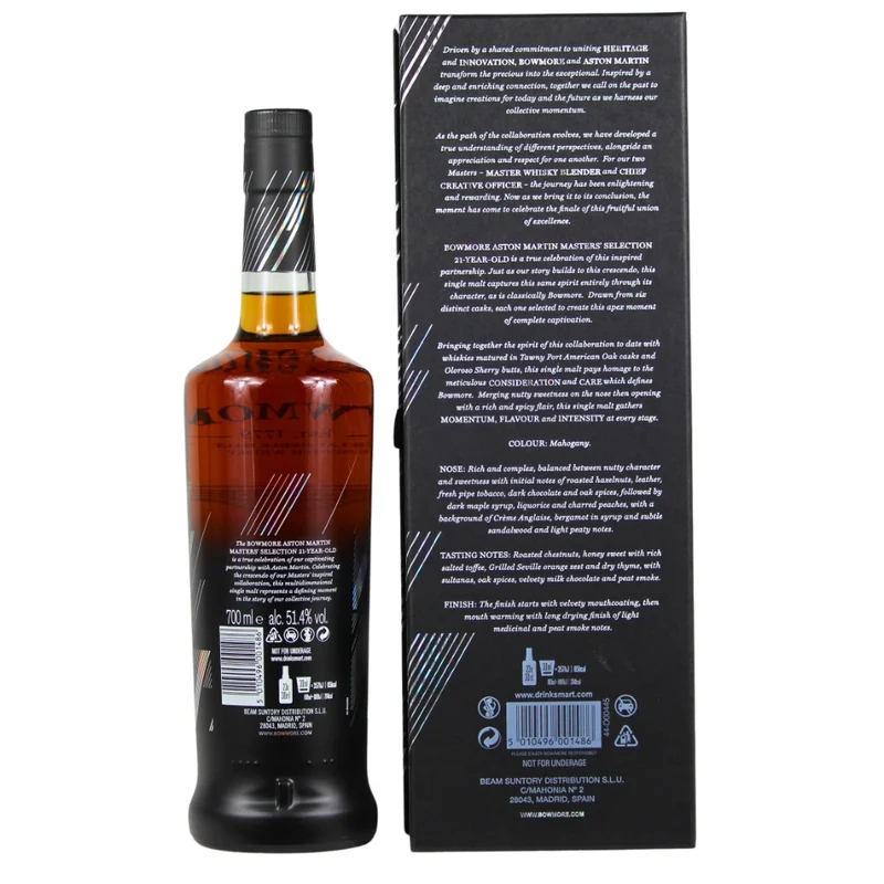 Bowmore 21 Jahre Master Selection Aston Martin No.4 2024 51,4% 0,7l