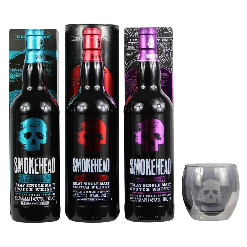 Smokehead Aktionsset mit Glas oder Beanie Hat