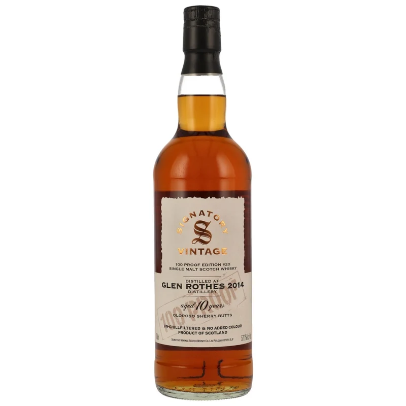 Glenrothes 10 Jahre 100 Proof Edition #20 SV 57,1% 0,7l