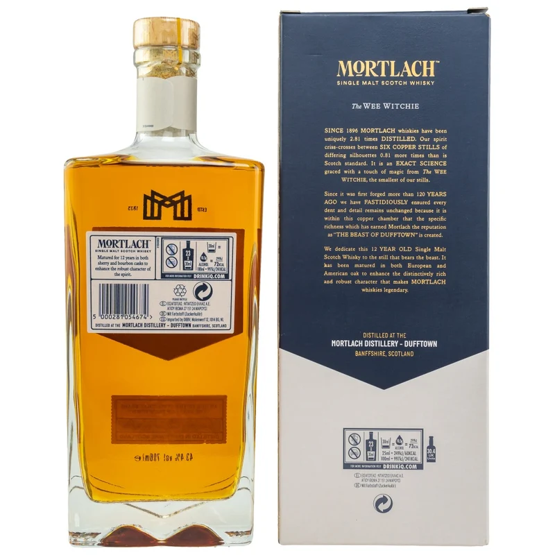 Mortlach 12 Jahre The Wee Witchie 43,4% 0,7l