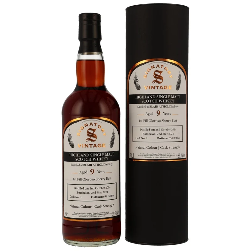 Blair Athol 9 Jahre 2014/2024 Oloroso Sherry Butt #9 SV 59,5% 0,7l