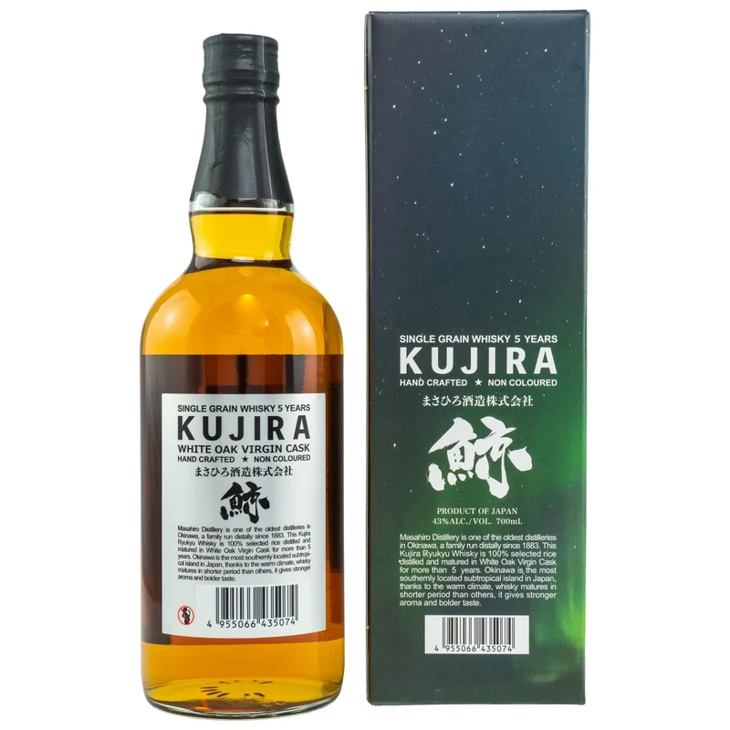 Kujira 5 Jahre Ryukyu Whisky White Oak Virgin Cask 43% 0,7l