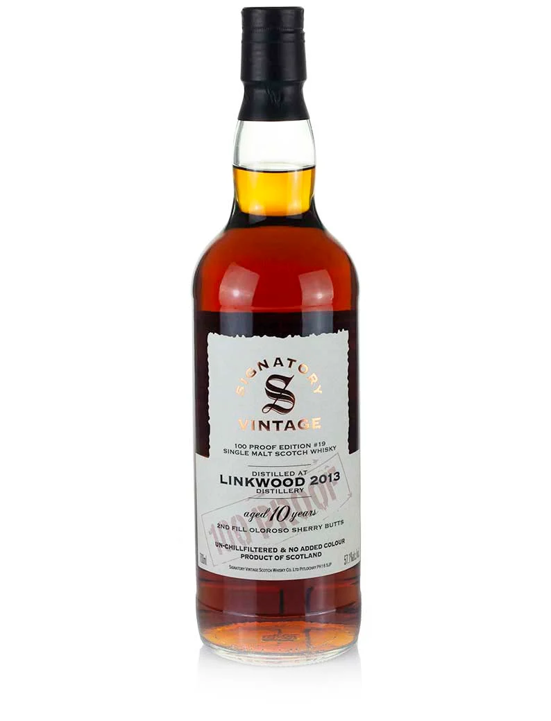 Linkwood 10 Year Old 2013 Signatory 100-Proof Edition #19