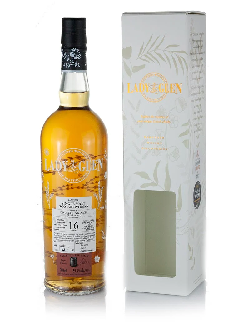 Bruichladdich (Lochindaal) 16 Year Old 2007 Lady of the Glen (2024)