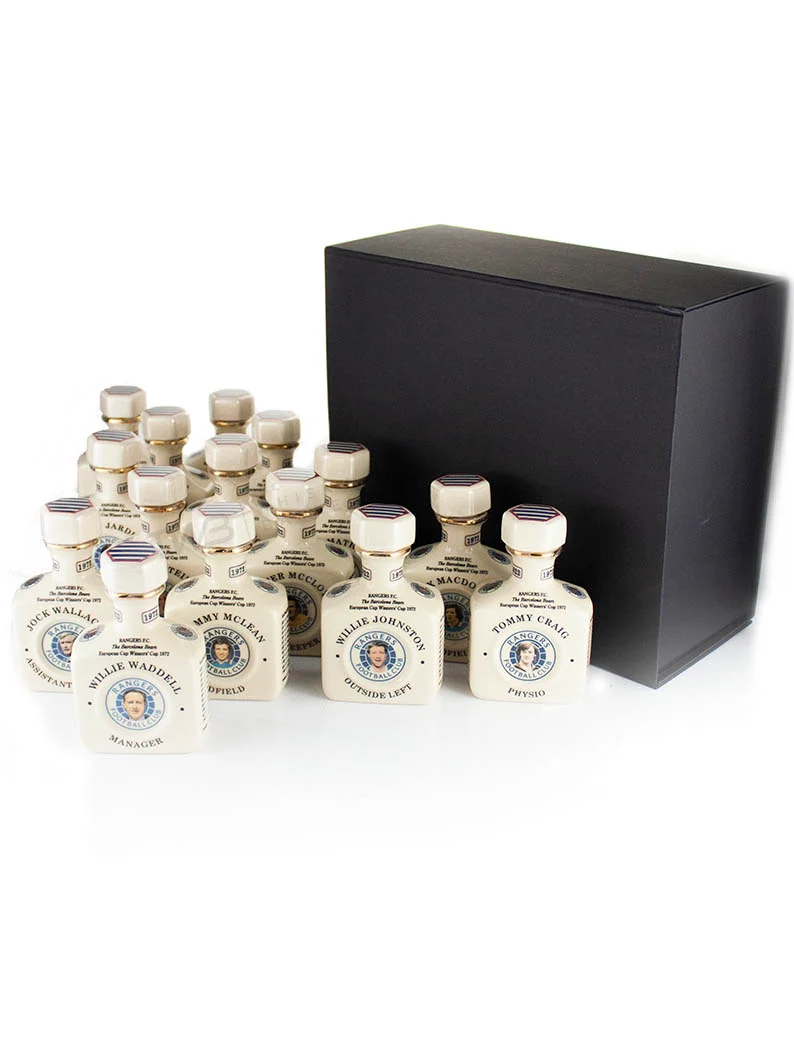 Blended Scotch Rangers FC European Cup Winners 1972 Team Set