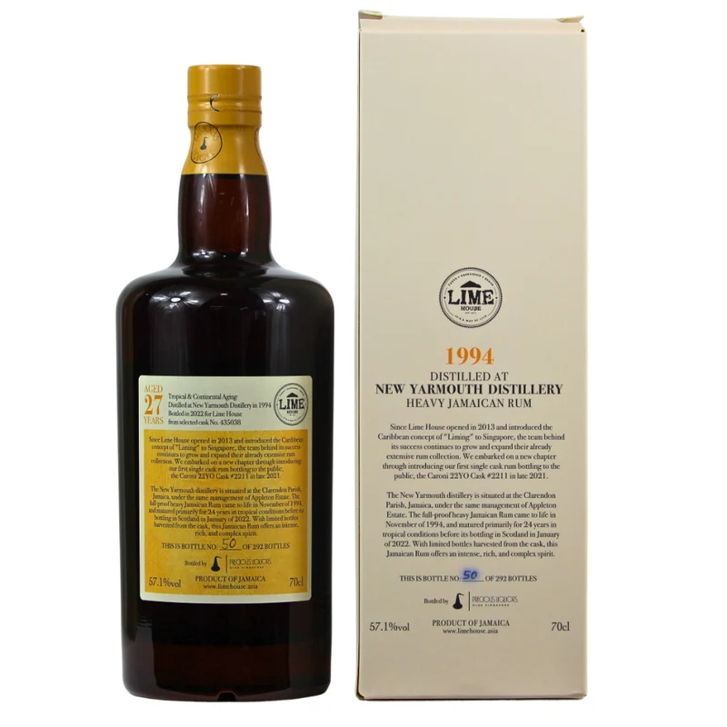New Yarmouth 27 Jahre Limehouse 2 1994 Jamaica Rum #435038 57,1% 0,7l