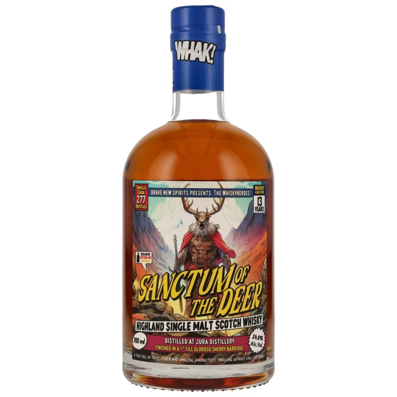 Jura 13 Jahre Whisky Heroes Sanctum of the Deer 54% 0,7l