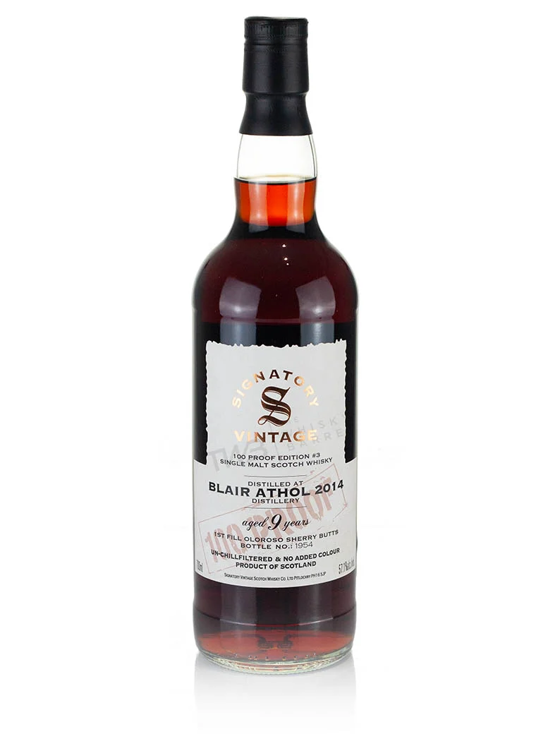 Blair Athol 9 Year Old 2014 Signatory 100-Proof Edition #3
