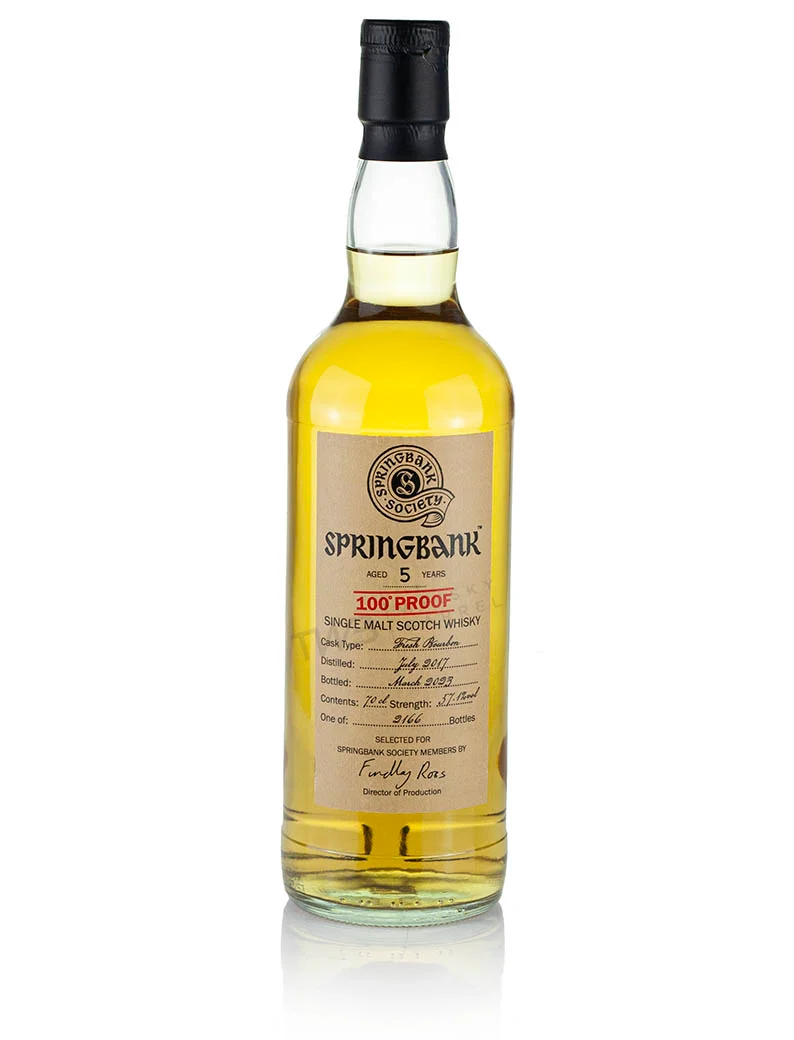 Springbank 5 Year Old 2017 100-Proof Society Release (2023)