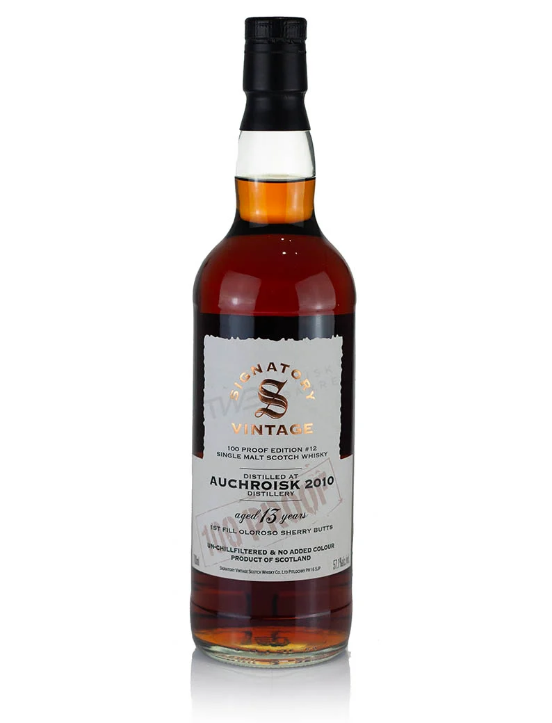 Auchroisk 13 Year Old 2010 Signatory 100-Proof Edition #12