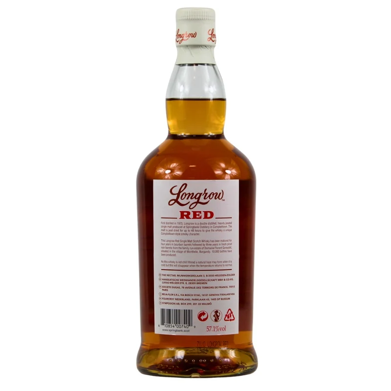 Longrow 7 Jahre Red Pinot Noir Cask 57,1% 0,7l