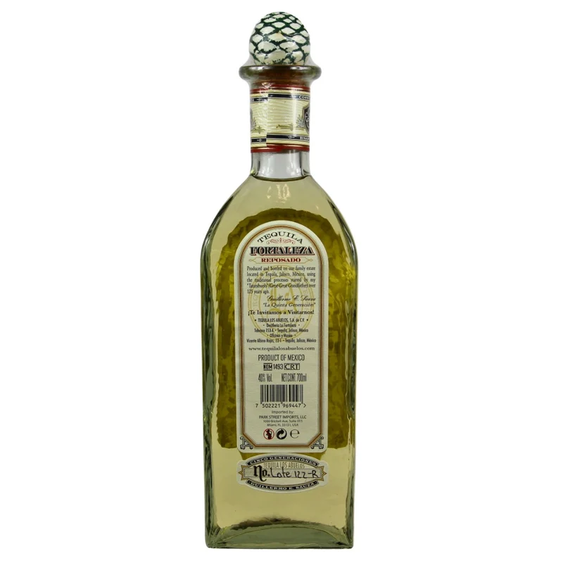 Fortaleza Tequila Reposado 100% Stone Crushed Agave 40% 0,7l