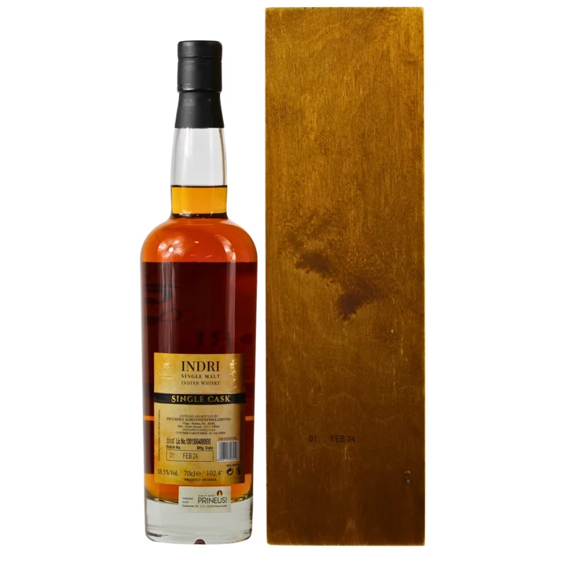 Indri Single Cask Ex-Bourbon #3045 58,5% 0,7l