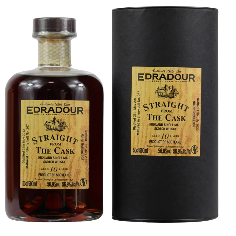 Edradour 10 Jahre SFTC 2012/2022 Sherry Cask #267 56,9% 0,5l