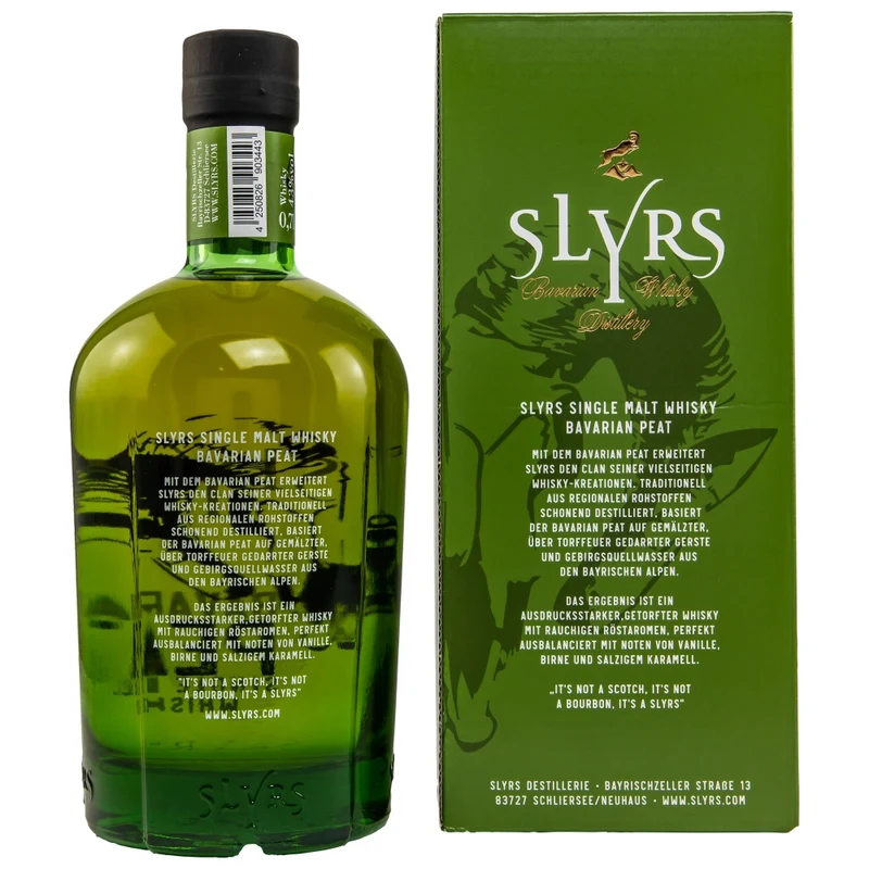 Slyrs Bavarian Peat Single Malt Whisky 43% 0,7l