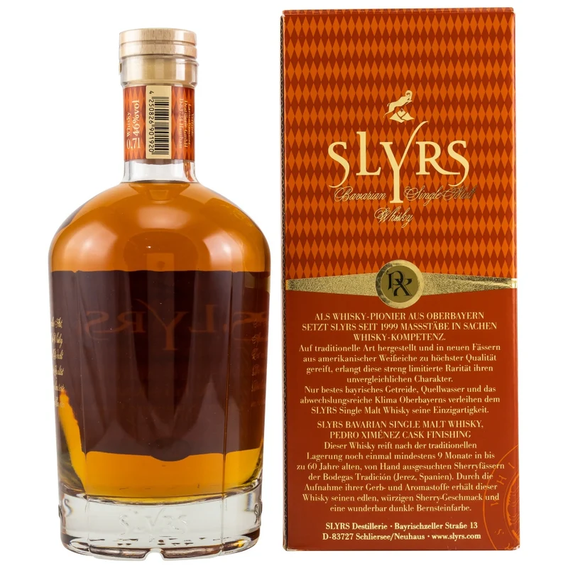 Slyrs Pedro Ximenez Cask Finish Single Malt Whisky 46% 0,7l