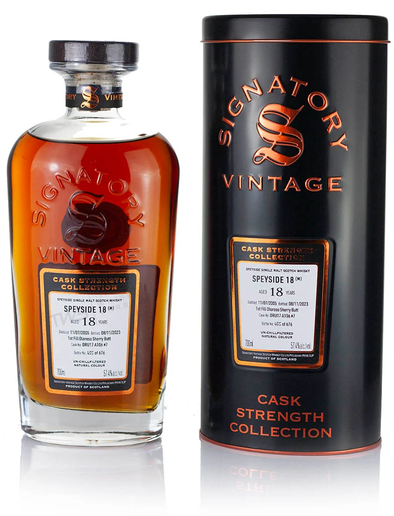 Mystery Malt (Speyside M) 18 Year Old 2005 Signatory Cask Strength