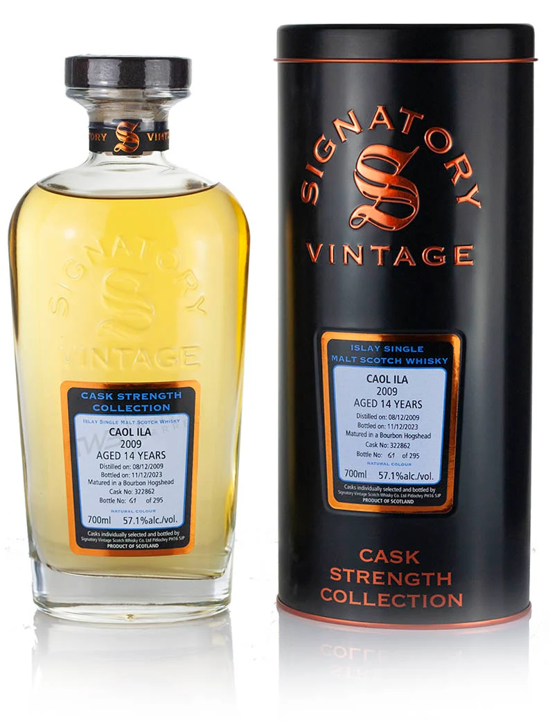 Caol Ila 14 Year Old 2009 Signatory Cask Strength