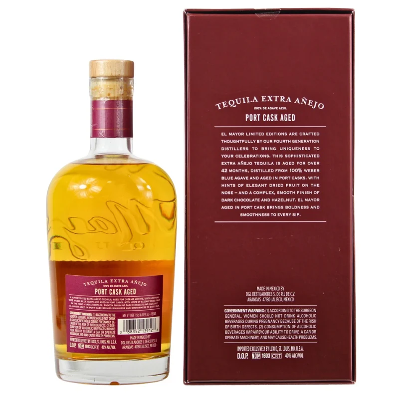 El Mayor Tequila Extra Anejo Port Cask Aged 40% 0,75l