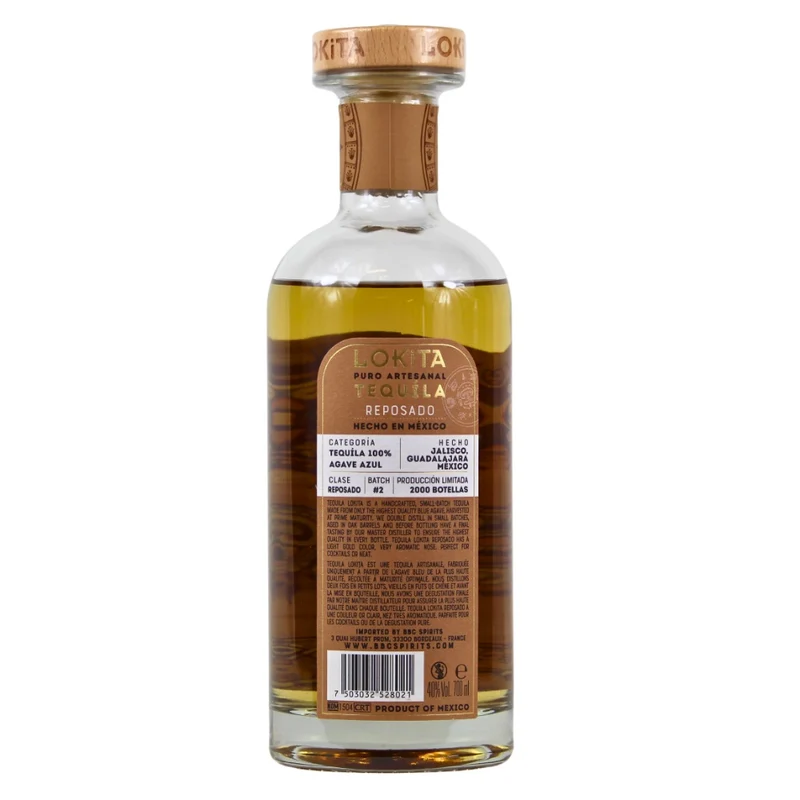 Lokita Tequila Reposado 100% De Agave 40% 0,7l
