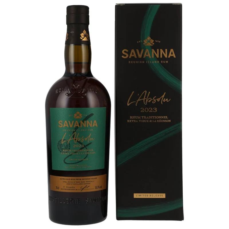 Savanna L'Absolu 2023 Rhum Traditionnel Extra Vieux de la Reunion 55,5% 0,7l