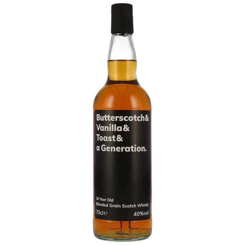 Butterscotch & Vanilla & Toast & a Generation 30 Jahre Blended Grain 40% 0,7l