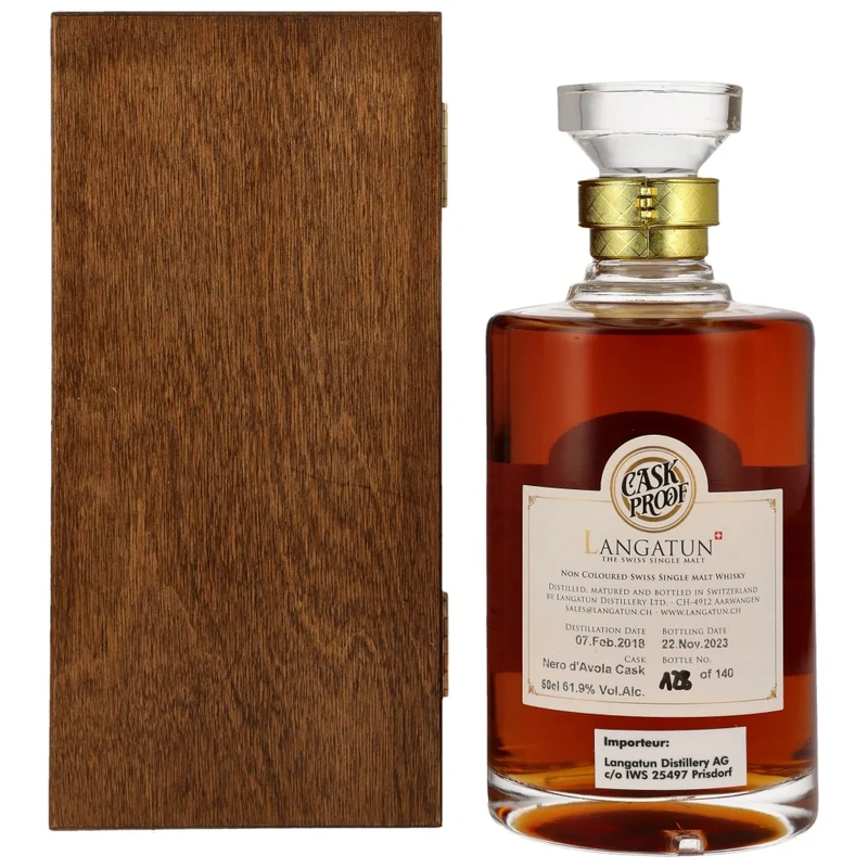 Langatun Cask Proof Distillery Edition Swiss Single Malt 61,9% 0,5l