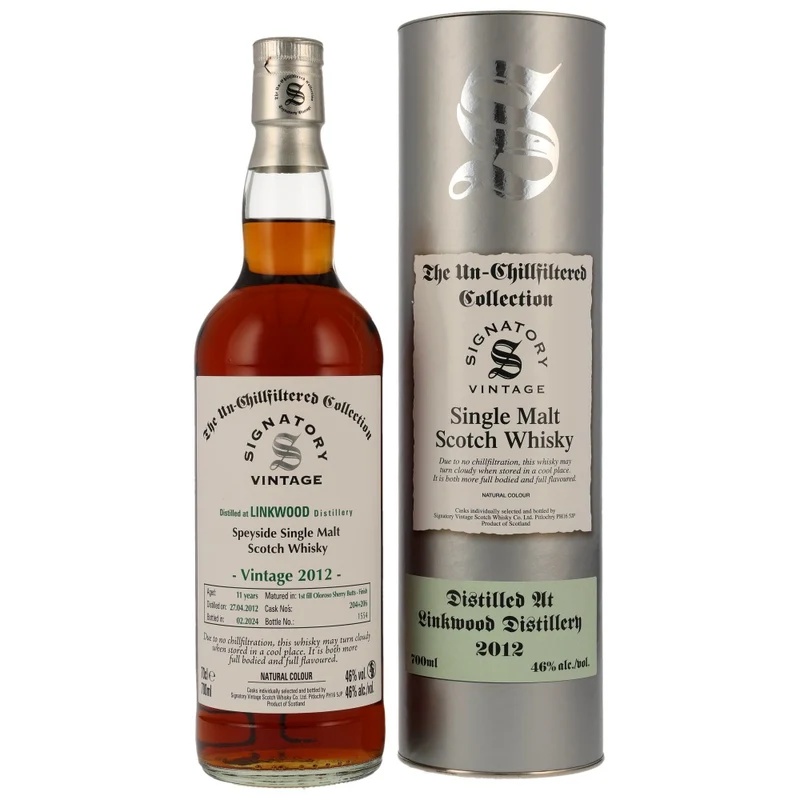 Linkwood 11 Jahre 2012/2024 Un-Chillfiltered Collection SV #204+206 46% 0,7l