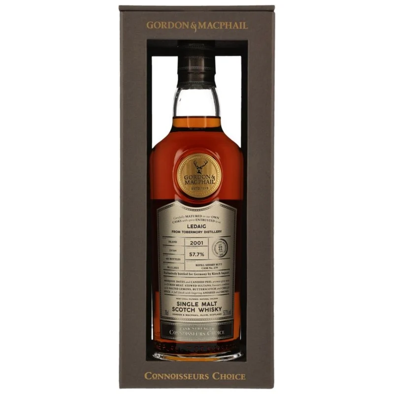 Ledaig 22 Jahre 2001/2023 Connoisseurs Choice G&M Cask #279 57,7% 0,7l
