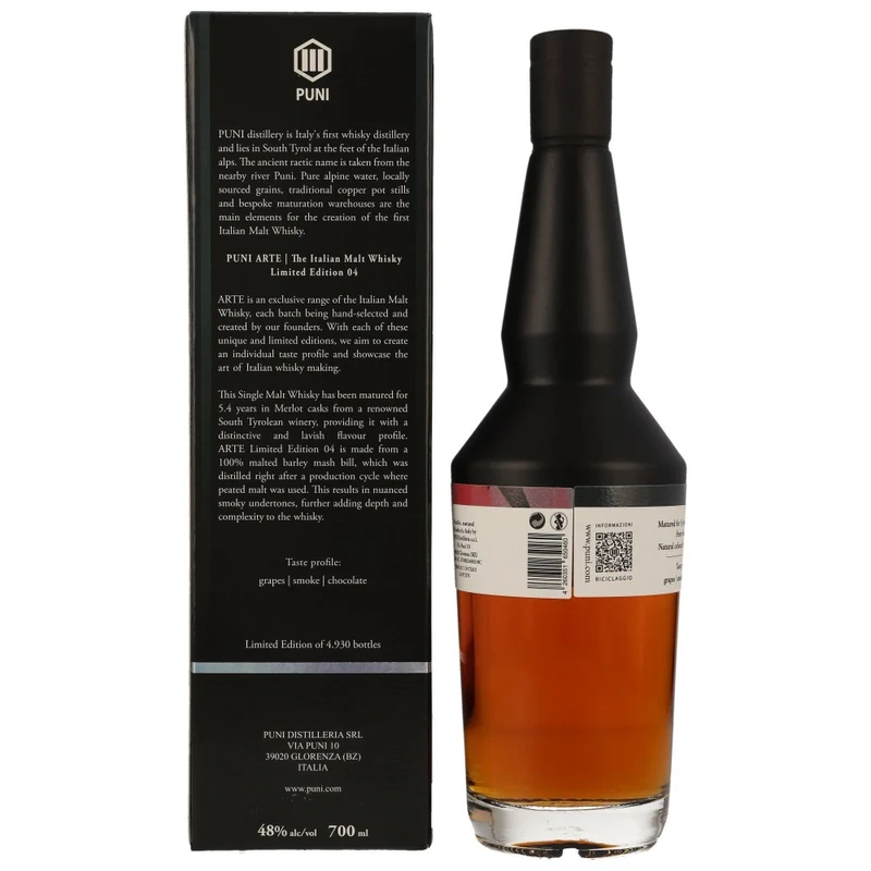 Puni Arte No.4 Limited Edition Italian Malt Whisky 48% 0,7l