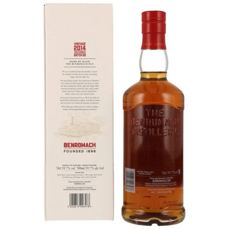 Benromach Cask Strength Vintage 2014 Batch 2 59,7% 0,7l