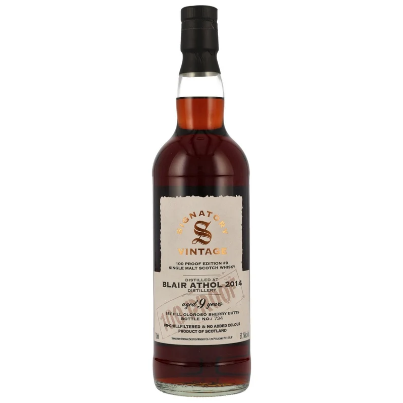 Blair Athol 9 Jahre 100 Proof Edition #9 SV 57,1% 0,7l
