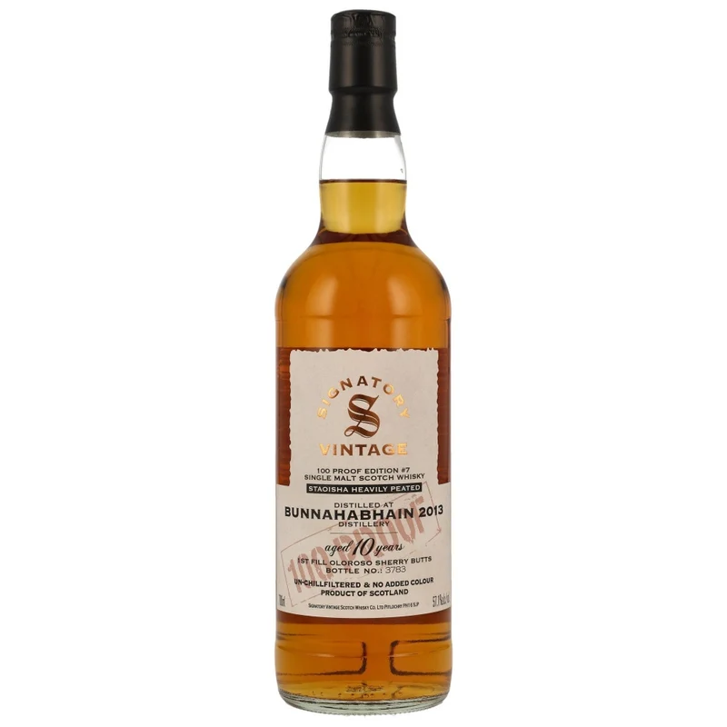 Bunnahabhain Staoisha 10 Jahre 100 Proof Edition #7 SV 57,1% 0,7l