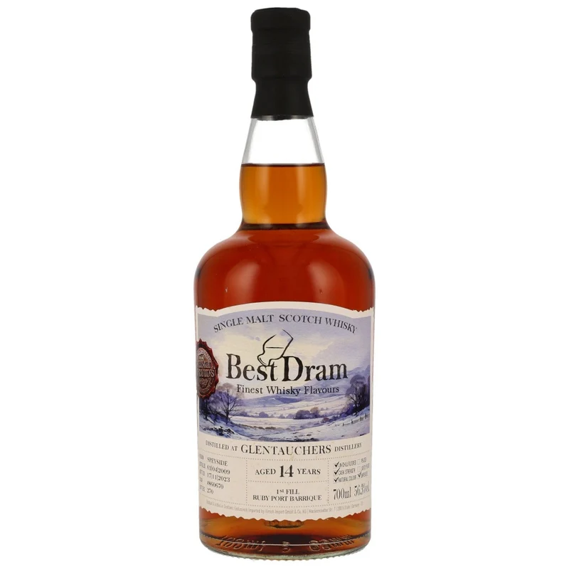 Glentauchers 14 Jahre Ruby Port Barrique #860670 Best Dram 56,3% 0,7l