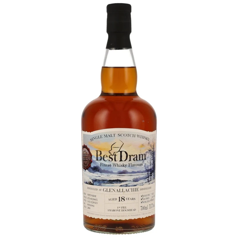 Glenallachie 18 Jahre Amarone Hogshead #901061 Best Dram 53,7% 0,7l