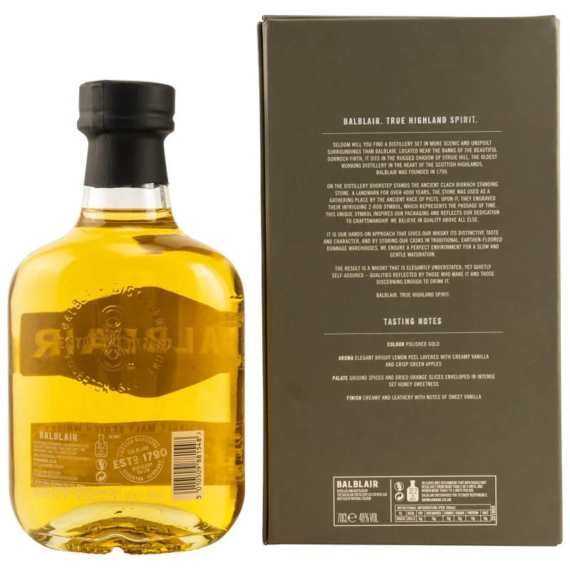 Balblair 12 Jahre 46% 0,7l