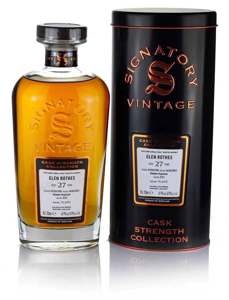 Glenrothes 27 Year Old 1996 Signatory Cask Strength