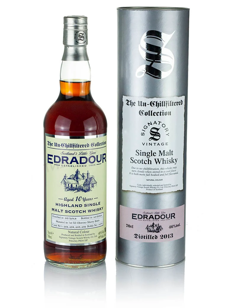 Edradour 10 Year Old 2013 Signatory Un-Chillfiltered