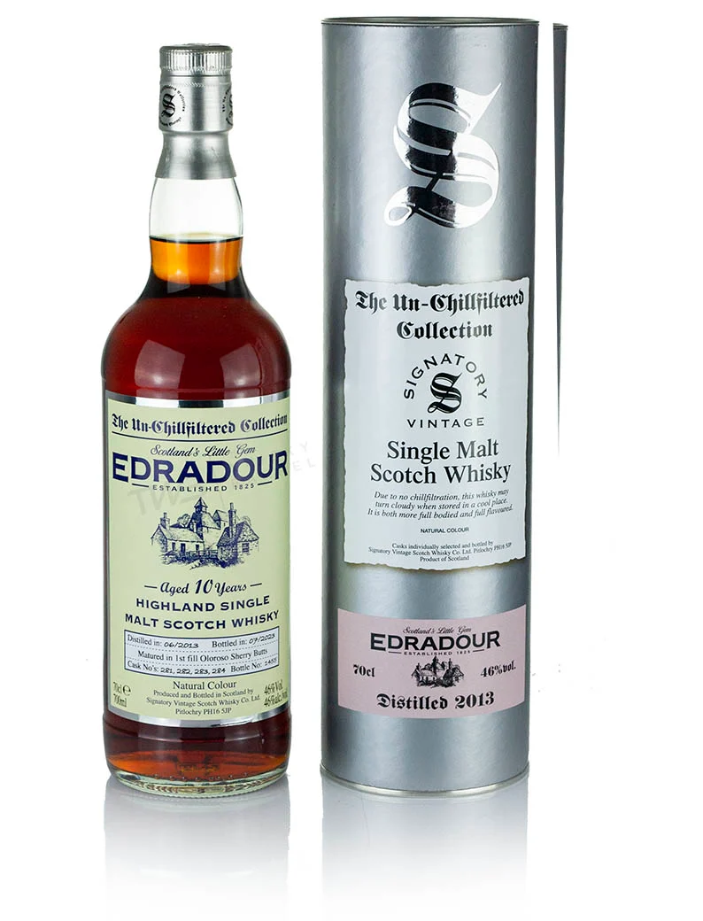 Edradour 10 Year Old 2013 Signatory Un-Chillfiltered