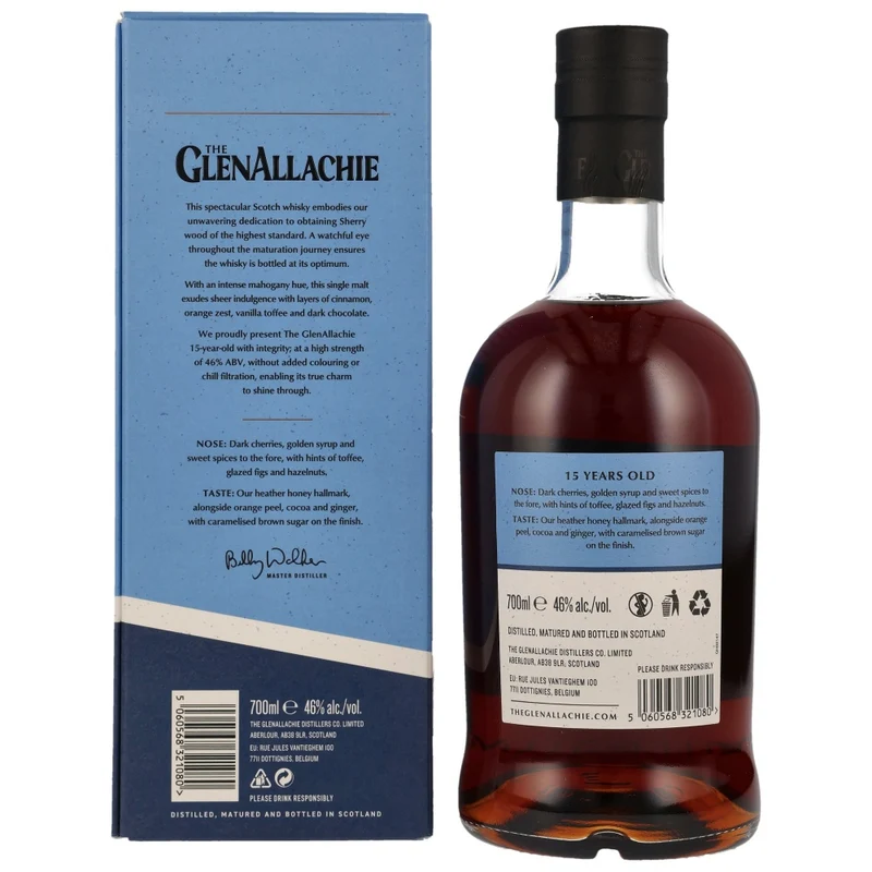 Glenallachie 15 Jahre Neues Design 46% 0,7l