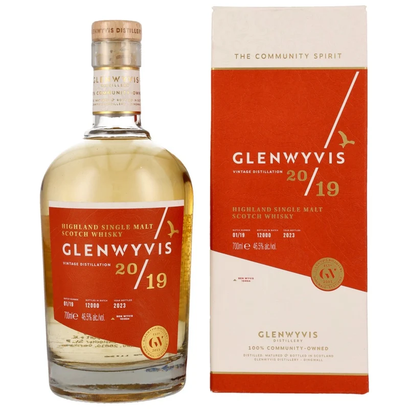 GlenWyvis Single Malt Whisky Batch 01/19 46,5% 0,7l