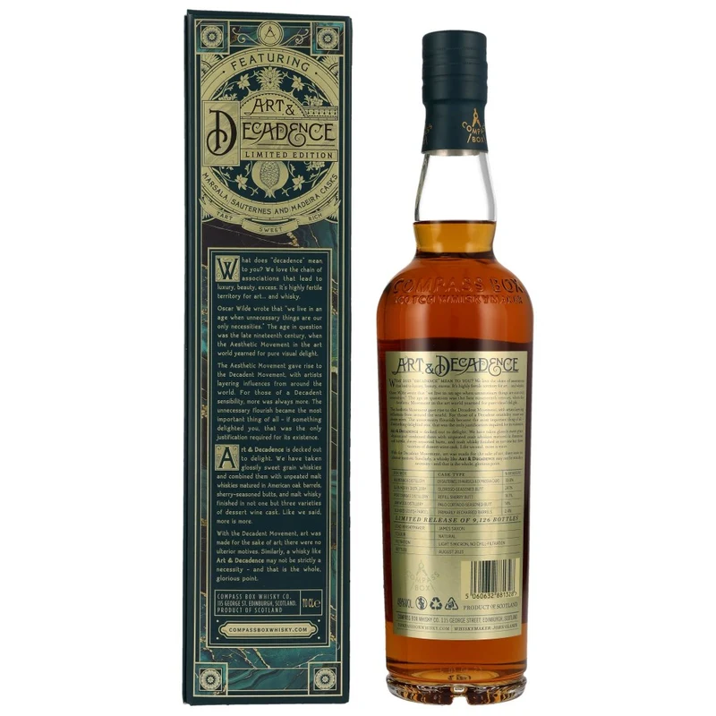 Compass Box Art & Decadence Blended Malt Whisky 49% 0,7l