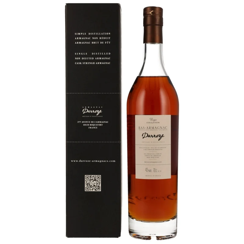 Darroze Armagnac 52 Jahre 1972/2024 Chateau de Gaube 43% 0,7l