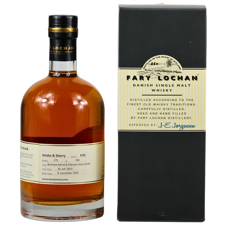 Fary Lochan Smoke & Sherry Batch 1 Danish Whisky 58,3% 0,5l