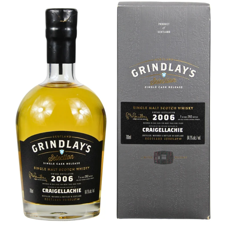 Craigellachie 2006/2016 Grindlay's Selection Single Cask 64,1% 0,7l