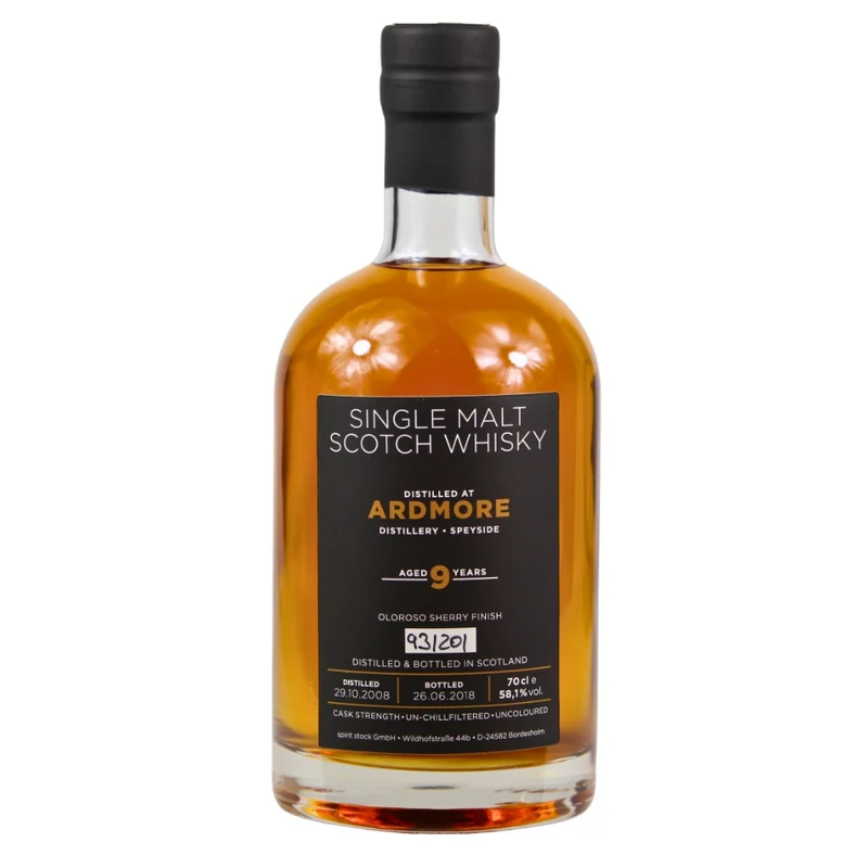 Ardmore 9 Jahre Oloroso Sherry Finish Spirit Stock 58,1% 0,7l